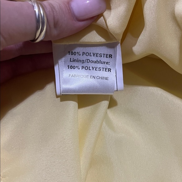 Yellow Strapless Mini Formal Dress - Picture 13 of 14